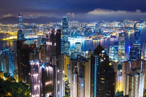 Hong kong gece — Stok fotoğraf