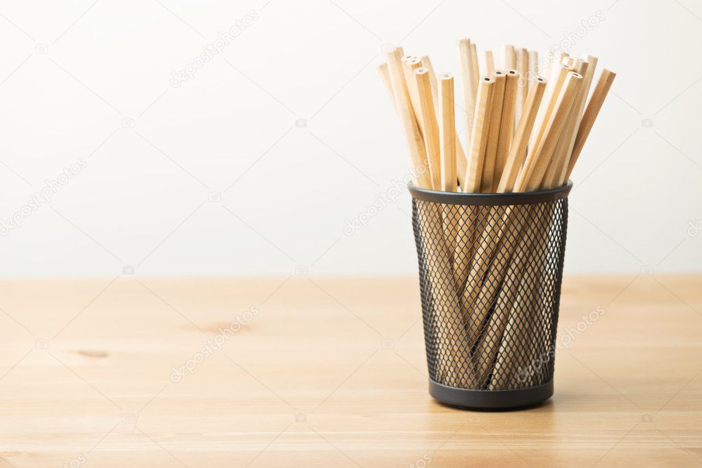 Pencil in pot