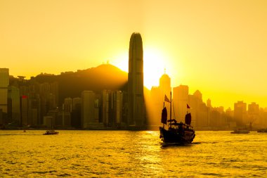 hong kong şehir silüeti