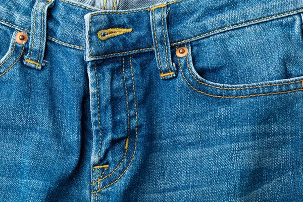 Jeans pocket and zip up — Stock Photo, Image