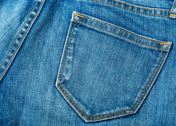 Jeans back pocket — Stock Photo, Image