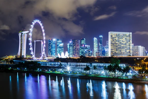 シンガポールの夜 — ストック写真