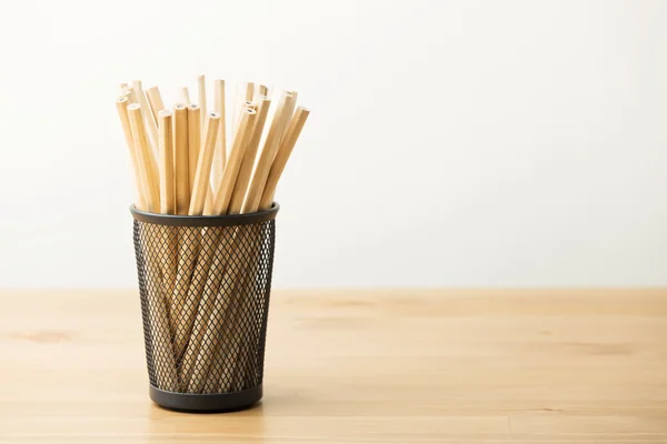 New pencil in pot — Stock Photo, Image