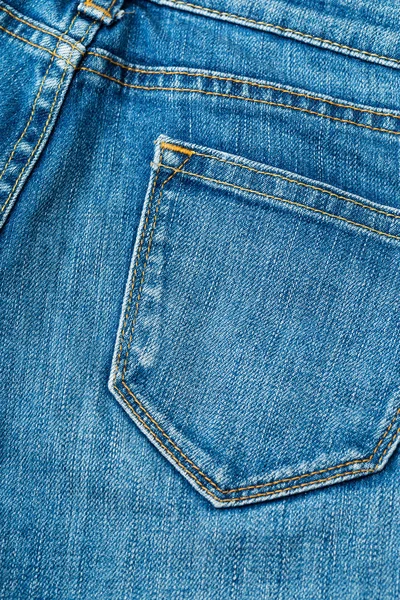 Jeans pocket at the back — Stock Photo, Image