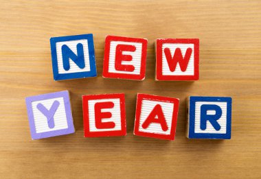 Yeni yıl oyuncak blok