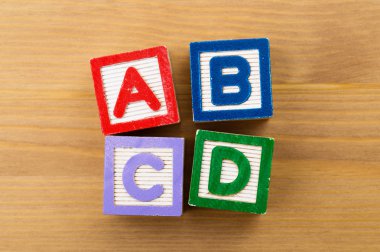 ABCD oyuncak blok