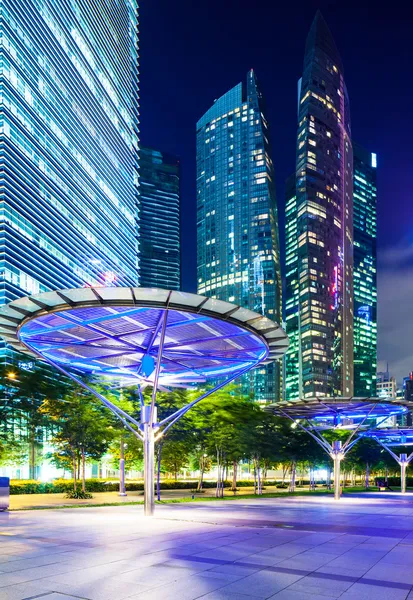 Сингапурский городской пейзаж — стоковое фото
