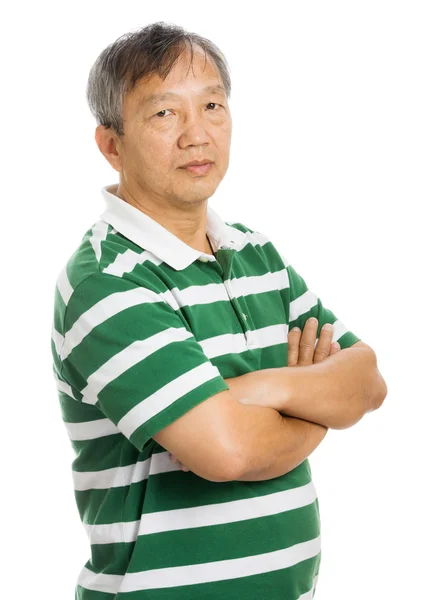 Asian old man portrait — Stock Photo, Image