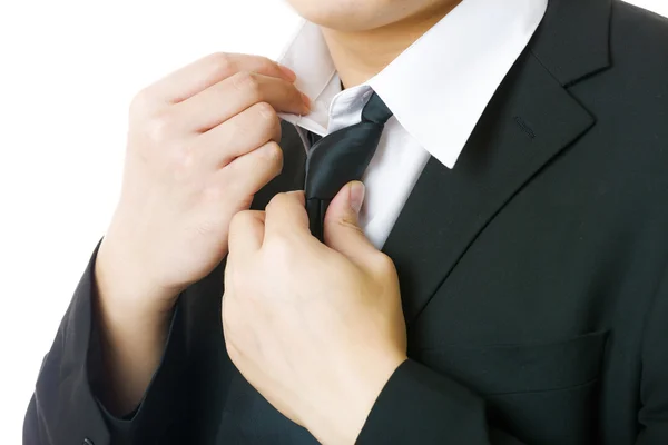 Biznes na dopasowywanie krawat i na białym tle — Zdjęcie stockowe