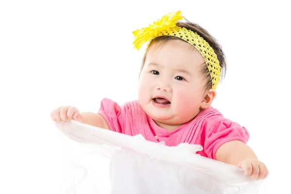 Azjatycki dziewięć miesięcy dziewczynka — Zdjęcie stockowe