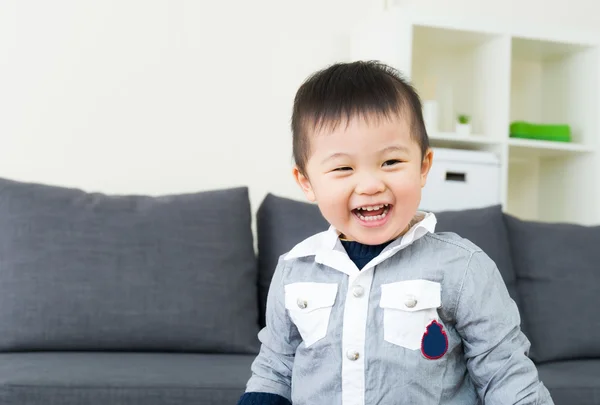 Asian little boy feel happy — Stock Photo, Image
