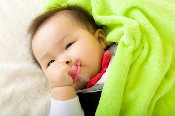 Baby bite pacifier — Stock Photo, Image