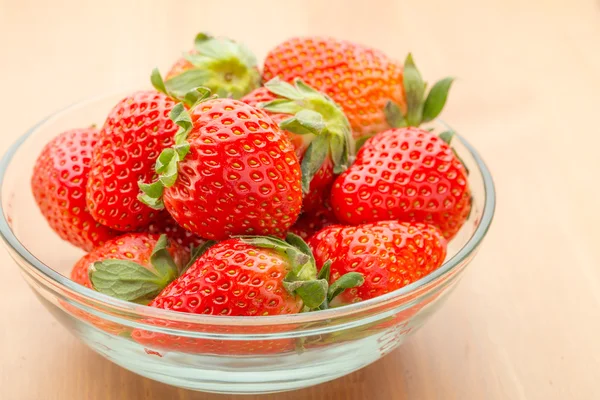 Strawberry in bowl — Stock Photo, Image