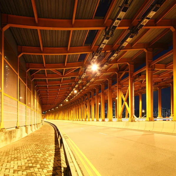 Tunnel di notte — Foto Stock