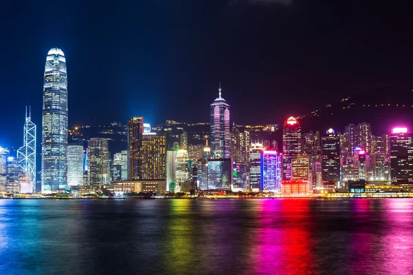香港晚上的情况 — 图库照片