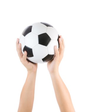 Futbol topu tutan eller