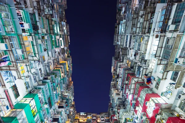 Förpackad byggnad i hong kong — Stockfoto