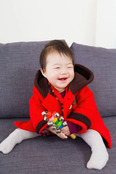 Little girl feel so happy — Stock Photo, Image