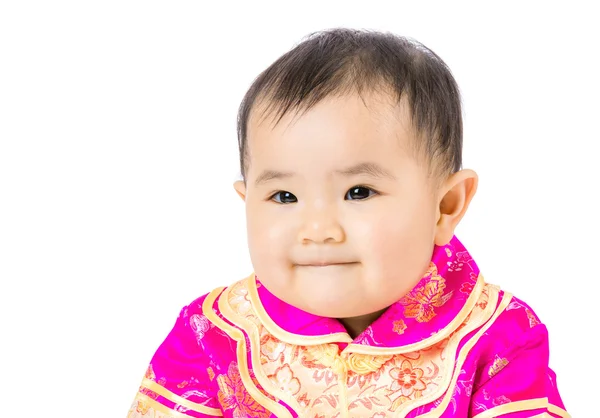 Çin tarzı giyinme ile küçük kız — Stok fotoğraf