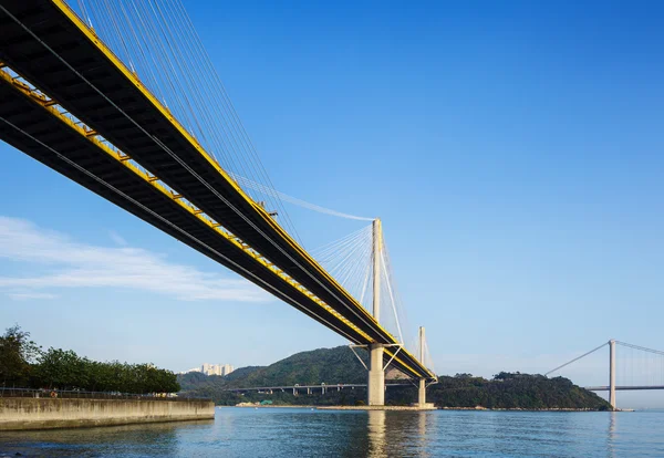 Puente colgante en Hong Kong — Foto de Stock