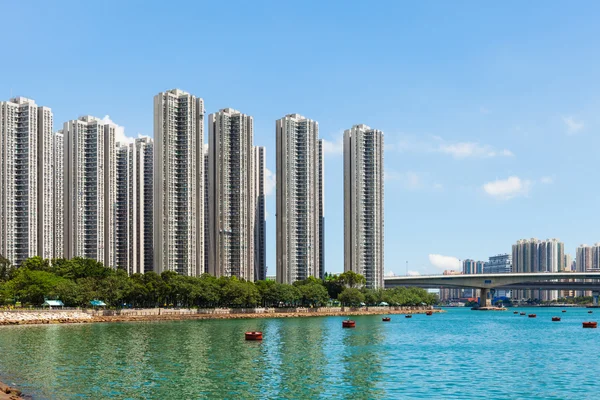 Distrito residencial em Hong Kong — Fotografia de Stock