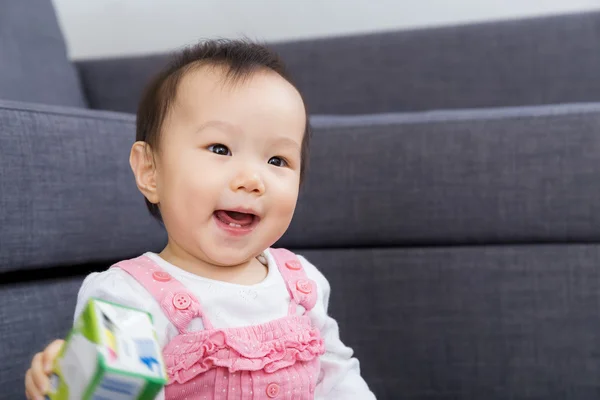 Little girl feel excited — Stock Photo, Image