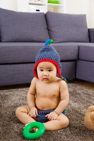 Baby feel curiosity — Stock Photo, Image