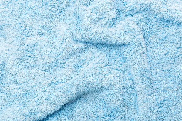 Texture de serviette en tissu bleu — Photo