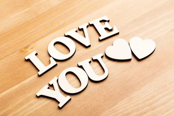 Love You wooden letters — Stock Photo, Image