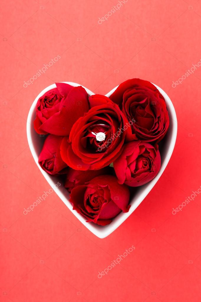 1pc Romantic Rose Ring Box Flower Flocking Frame Velvet Wedding Proposal  Engagement Valentine's Day Gift Box Jewelry Box | Fruugo TR