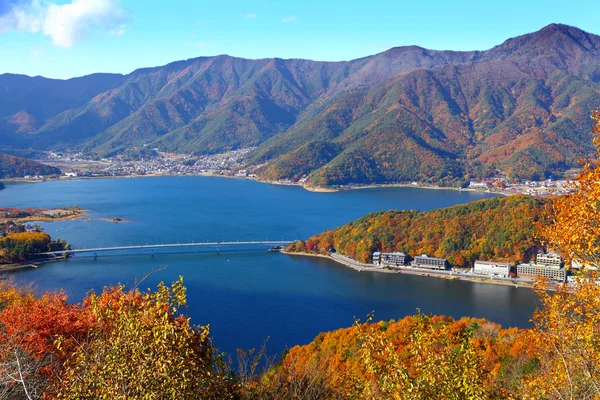 Sjön kawaguchiko hösten — Stockfoto
