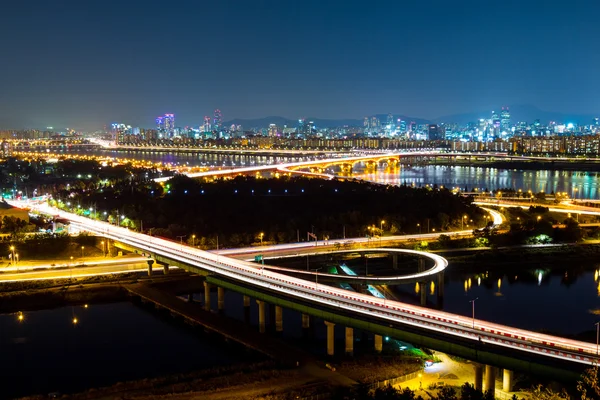 Panorama urbano di Seoul — Foto Stock