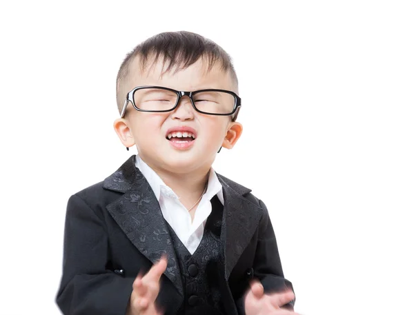 Little boy feel excited — Stock Photo, Image