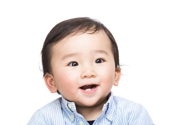 Asian baby feel so happy — Stock Photo, Image