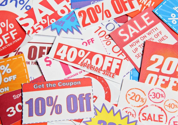 Pile de coupons — Photo