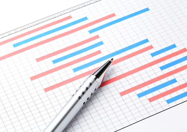 Piano del progetto gantt charts — Foto Stock