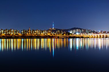 Seul Hangang gece