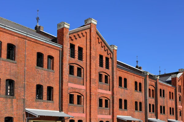 Red brick warehouse i yokohama — Stockfoto