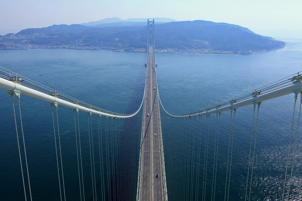 Hängebrücke verbindet mit Kobe und Awaji — Stockfoto