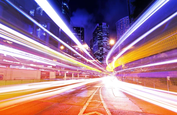 Drukke verkeer in hong kong — Stockfoto