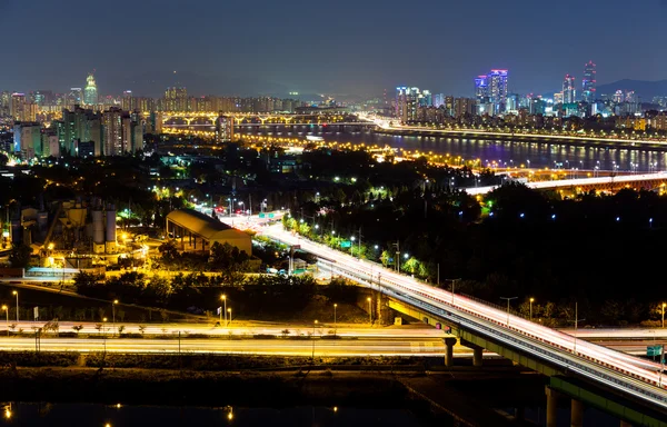 Auto-estrada em Seul — Fotografia de Stock