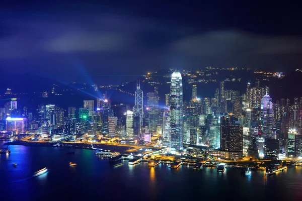 Hongkong bei Nacht — Stockfoto