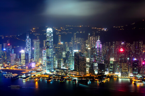 Hong Kong central business district