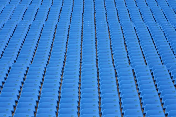 Asiento azul en estadio deportivo — Foto de Stock