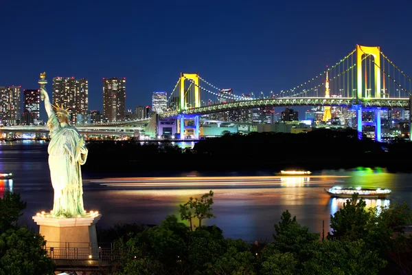 Tokyo skyline at night — Stock Photo, Image