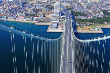 Akashi kaikyo Köprüsü görünümü kobe hakkında üst