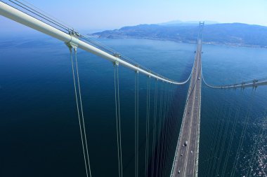 Akashi kaikyo Köprüsü görünümü awaji hakkında üst