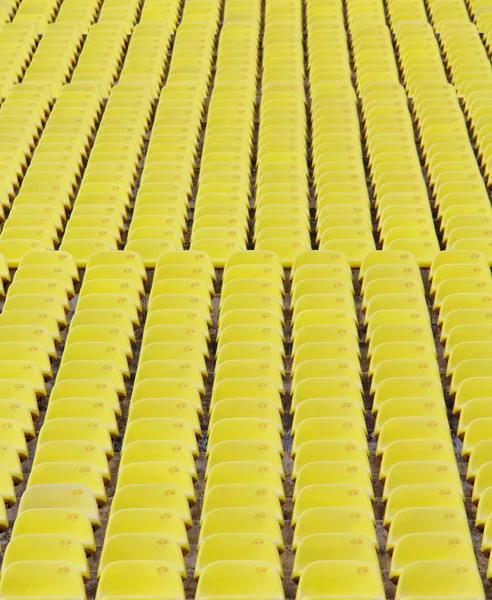 Sedadlo na stadión v žlutá — Stock fotografie