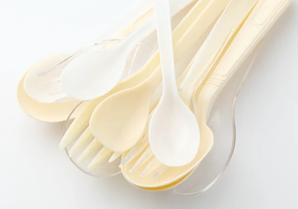 Disposable cutlery — Stock Photo, Image