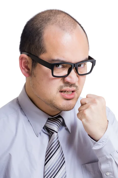 Asia businessman feel angry — Stock Photo, Image